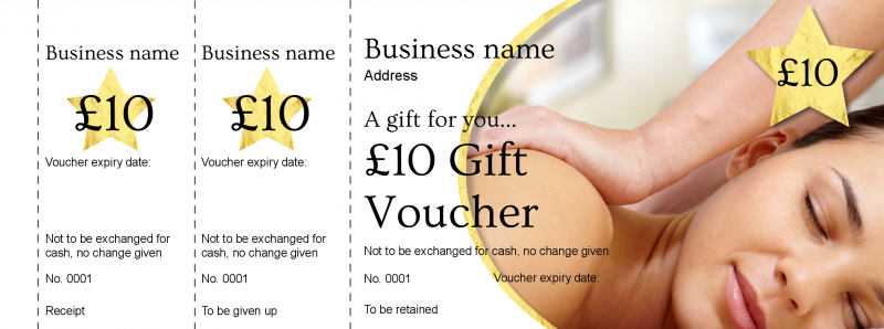 Design Massage Gift Vouchers Template