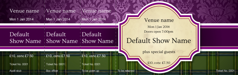 Design Burns Night Supper Event Tickets Template