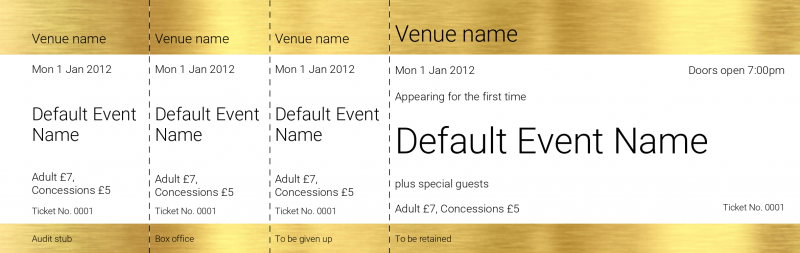 Design VIP Event Tickets Template