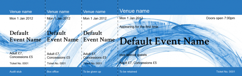 Design Artistic Circle Event Tickets Template