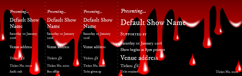 Design Blood Event Tickets Template