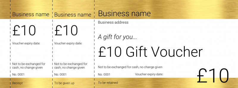 Design VIP Gift Vouchers Template