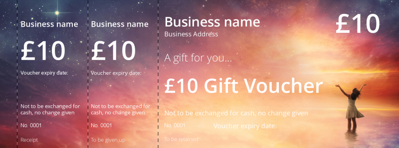 Design New Cosmos Gift Vouchers Template