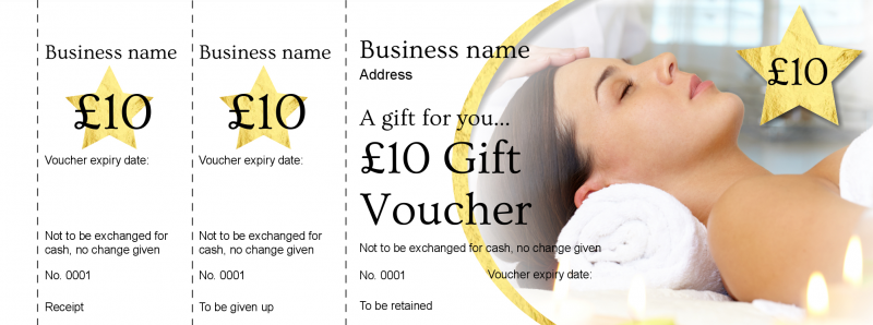 Voucher Design Spa Treatment T Vouchers Template Performance Ticket Printers