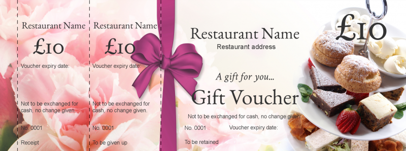 Design Tea Party Gift Vouchers Template