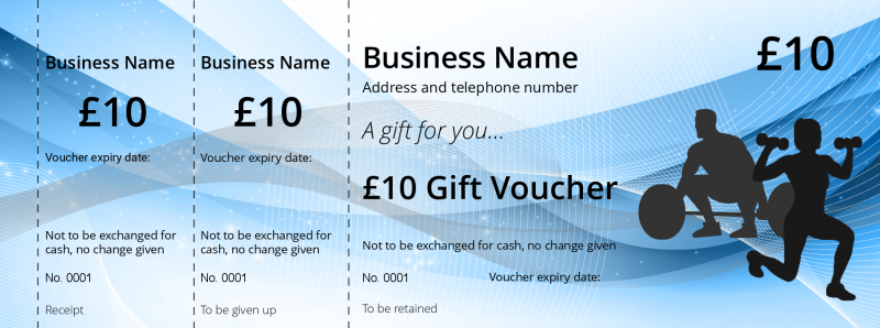Design Personal Training Gift Vouchers Template