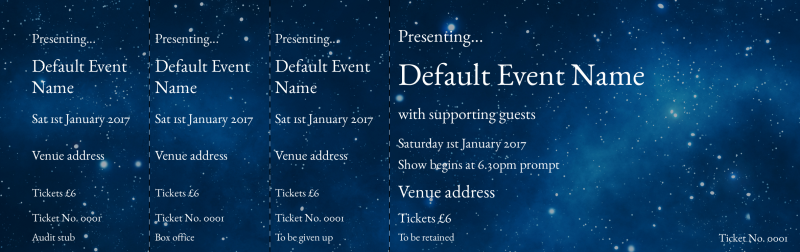 Design Space Event Tickets Template