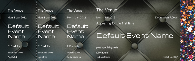 Design Nightclub Hologram Security Event Tickets Template