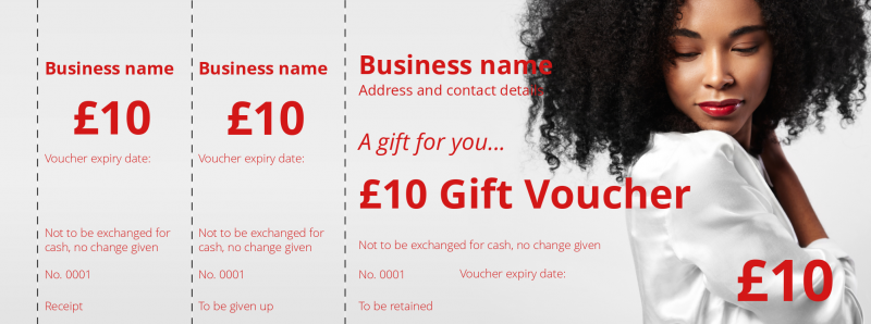 Design Hair and Beauty Gift Vouchers Template