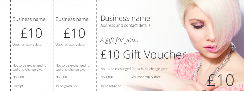 Design In the Pink Gift Vouchers Template