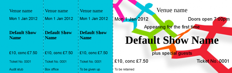 Design Paper Chain Event Tickets Template