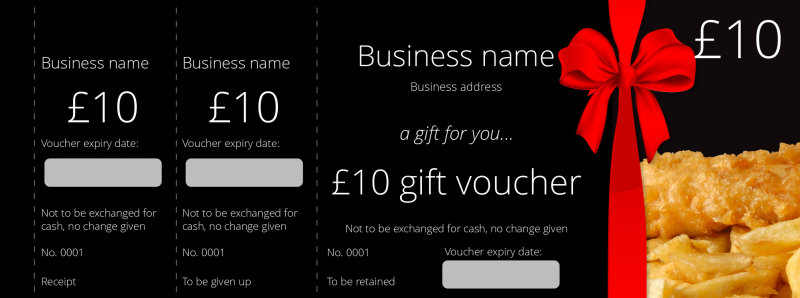 Design Chip Shop Gift Vouchers Template