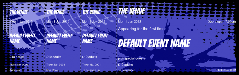 Design Band Concert Event Tickets Template