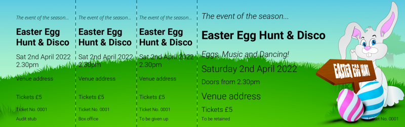 Design Easter Egg Hunt Event Tickets Template