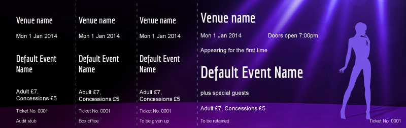 Design Stag Do Event Tickets Template