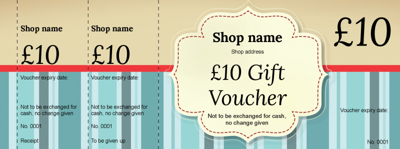 Design Diner Gift Vouchers Template