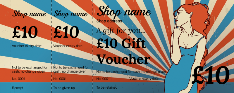 Design Boutique Gift Vouchers Template