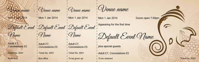 Design Elephant Event Tickets Template