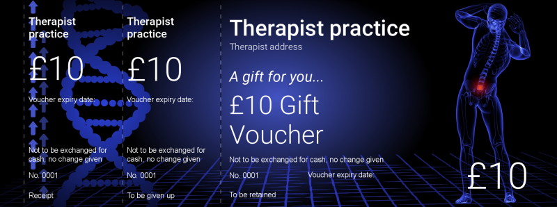 Design Osteopath Gift Vouchers Template