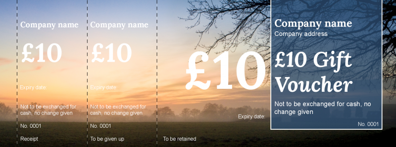 Design Great Outdoors Gift Vouchers Template