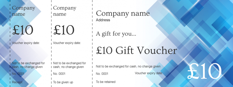 Design Boxy Gift Vouchers Template