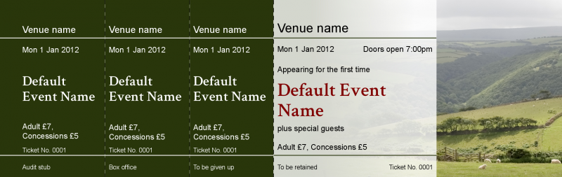 Design Farm and Country Event Tickets Template