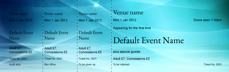 Design Sea Event Tickets Template