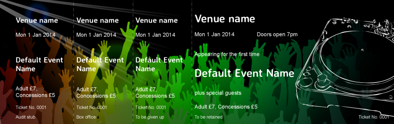 Design DJ Decks Event Tickets Template