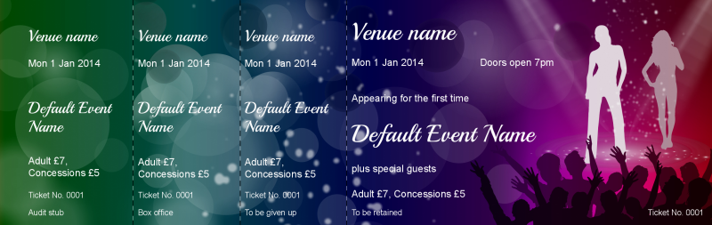 Design Fashion Show Event Tickets Template