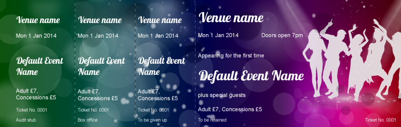 Design Leavers Prom Event Tickets Template